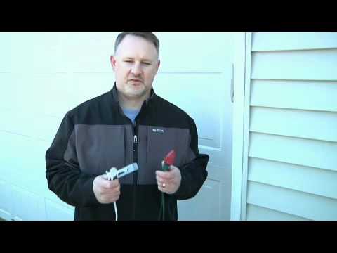 how to fasten christmas lights to shingles