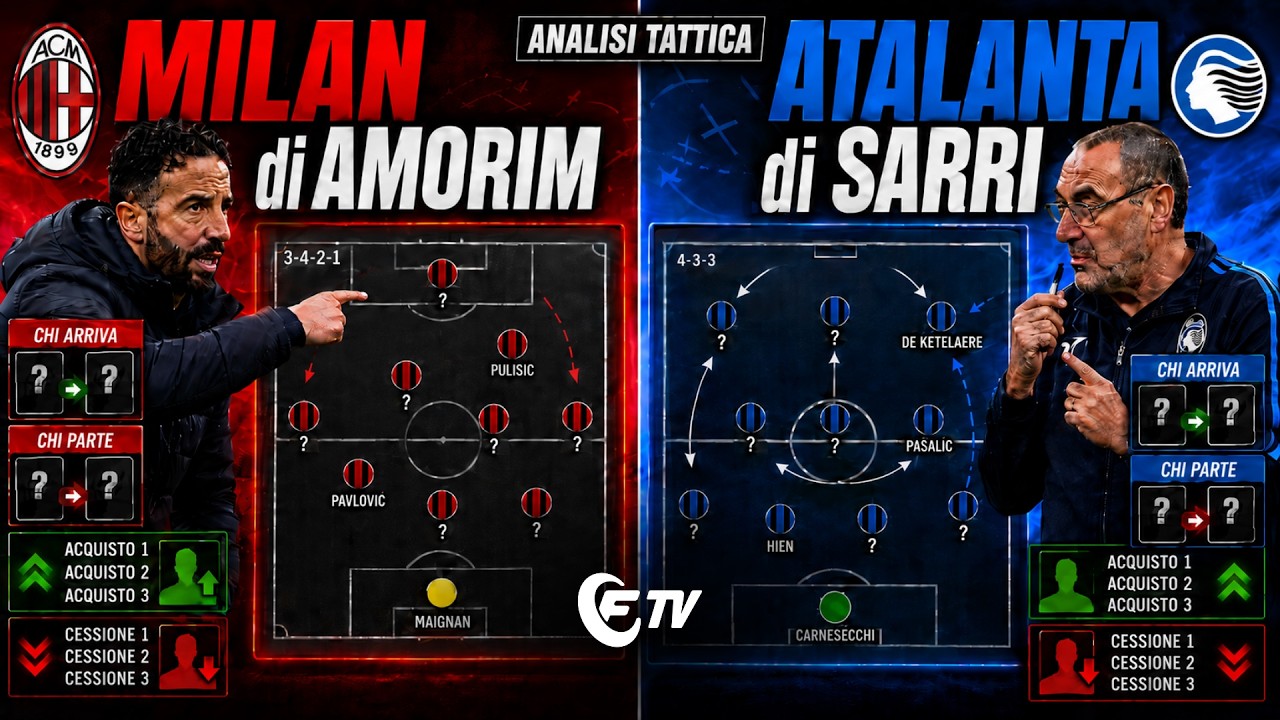⚽CAMPETTI ATALANTA-SARRI e MILAN-AMORIM: chi va e chi arriva | FANTAMONDIALE 🏆 | FANTACALCIO TV