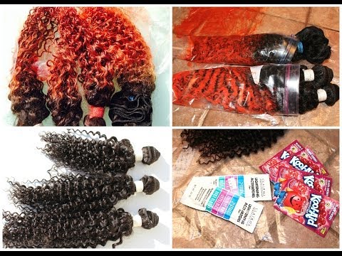 how to dye human hair weave
