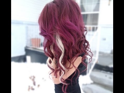 how to dye hair vibrant purple