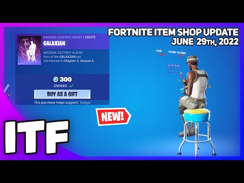 Play this video Fortnite Item Shop NEW GALAXIAN EMOTE! June 29th, 2022 Fortnite Battle Royale