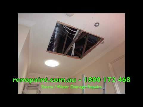 how to paint ceiling after water leak