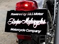 kick starting impression new s&s pan engine.
it is possible to start up an engine lightly. 

type:rodeo motorcycle
frisco 
pan 80cu