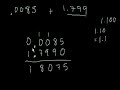 Adding Decimals Video Tutorial
