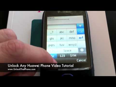 How To Unlock Huawei Phone - Configure data & Enter code / Remove