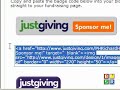 Justgiving Badge in your Outlook Email Signature