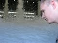 how a foam can feel up an huge airplane hangar