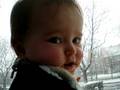 tristan's eerste sneeuw