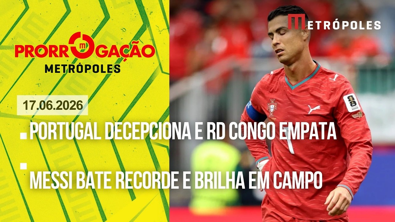 AO VIVO: Portugal desaponta e empata com a RD Congo/ Messi brilha, mas gera polêmica