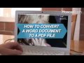 How To Convert a Word Document To a PDF File