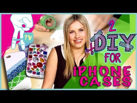 case - Why buy an expensive iPhone case when you can just make your own with gems and washi tape! Gracie Dzienny shows you how to bling out your plain iPhone case u...