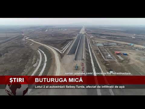 Lotul 2 al autostrăzii Sebeș-Turda, afectat de infiltraţii de apă