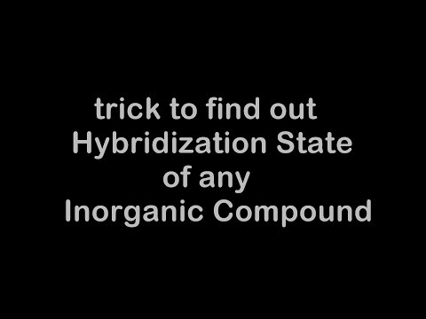 how to know hybridisation of compound