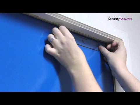 how to install em lock on glass door