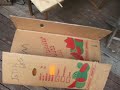 This is how I make a cardboard art portfolio from a giant fruit box. The raw material is a large cardboard fuit box that when opened flat should be about 1200 mm x 4000 mm (I haven't measured the box so this is a rough guess). From this material I have made the 2 portfolios you see in this clip. Always ask the greengrocer before taking a box as many of them re-use them, or return them to the supplier, plus, it is polite to ask, and if you ask, they may be able to give you other free raw materials (boxes, pallets, wrap, etc) that they would be happy to see reused rather than them having to throw out. As always, I apologise for the shaky camera work and my non-professional demeanor. Feel free to rate if you feel you have learned from this!