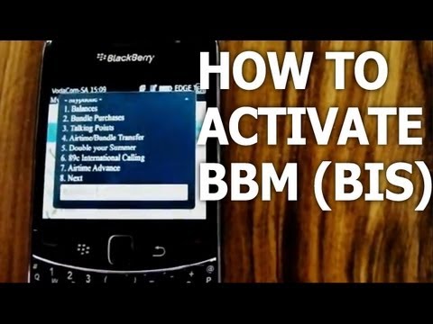 (2013 Update) How to Activate Your BBM & Other BlackBerry Services (Vodacom Pre-paid)