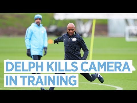 Video: Fabian Delph Kills a Camera and Kyle Walker runs away from Training | Man City