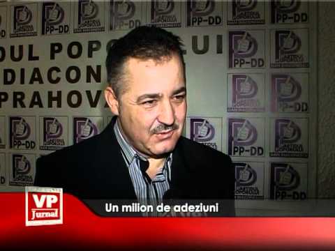 Un milion de adeziuni