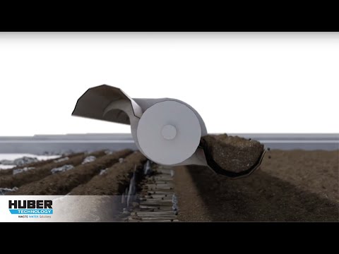 Animation: HUBER Sludge Turner SOLSTICE® for large quantities of sludge