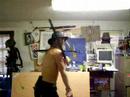 J.O. works a blade...D.J. Niki Dakota...via WYSO