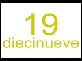 Spanish Numbers 10-19