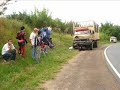 Acidente hornet 600 batendo de frente com caminhão Morungaba