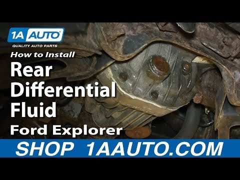 how to drain rear differential fluid