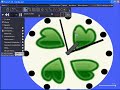 Phun - Realistic analog clock