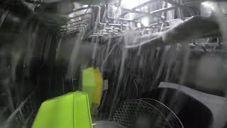 Inside the Dishwasher - Full Cycle, filled with regular Soap, ultimate Foam Party with GoPro