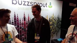 Buzzsprout Interview with Alban Brooke at Podfest 2020 on the Podcast World Tour