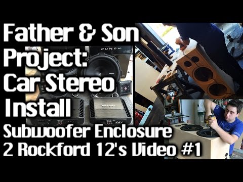 Father & Son Project – Sound System Install GMC Yukon  2 12’s – Speaker box Video 1