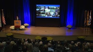 President Satish Tripathi's 2016 State of the University address. 