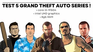 Tes 5 seri game GTA (Grand Theft Auto) • core i3-1115G4 + intel UHD graphics + 8gb RAM game test