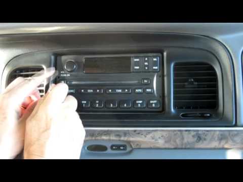 HOW TO REMOVE A RADIO FROM FORD, MERCURY, LINCOLN  98 – 07