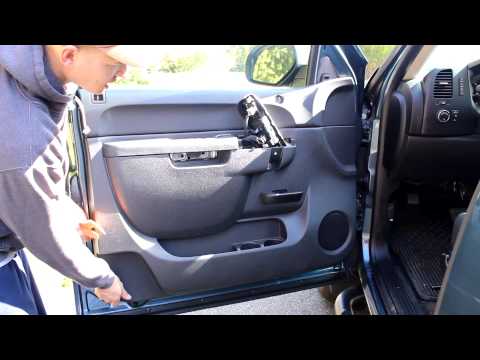 GMC Sierra Front door speaker install replace change 2013 extended cab