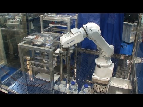Diginfonews - Laboratory animal management robot can care for 30000 mice (http://www.diginfo.tv/v/13-0053-r-en.php) 12/7/2013 INTERPHEX JAPAN Nikkyo Technos, Yaskawa Elec...