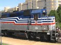 CSX Trash Drag Meets The VRE - Alexandria,Virginia
