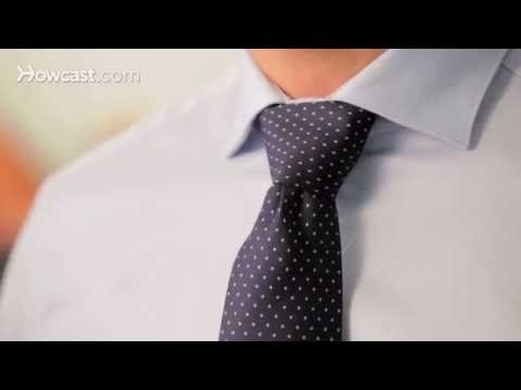 how to fasten a necktie