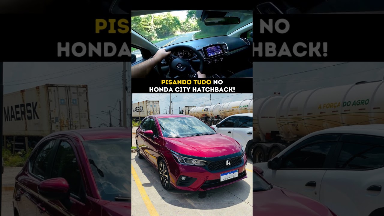 Pisando tudo no Honda City Hatchback com seu motor 1.5 16V e CVT! #hondacity