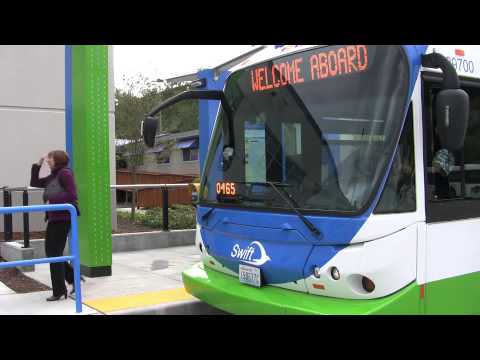 bus rapid transit - Includes general Swift information, fare payment instructions, shelter amenities, Swift route and destinations, and features and benefits of bus rapid transit.