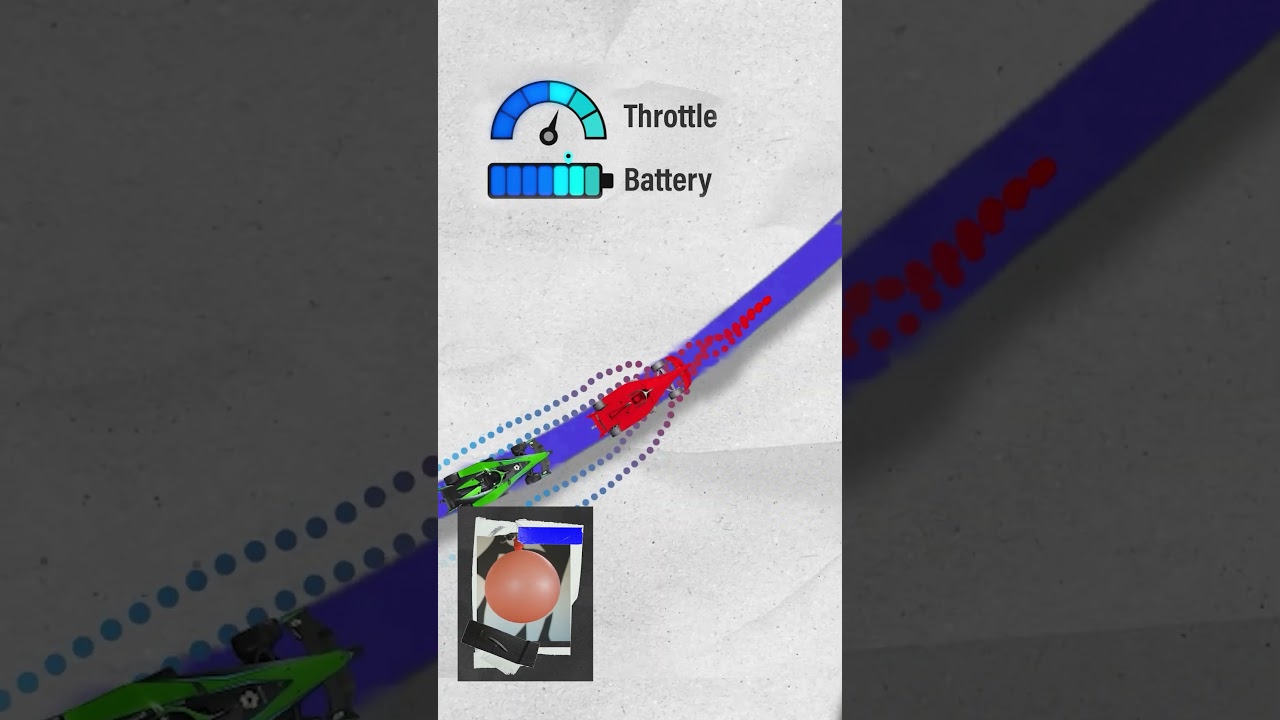 Energy management explained with a balloon 🎈 #FormulaE #Motorsport #Racing