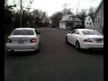 Mercedes Benz CLS 550 And BMW 530I BURNOUT !