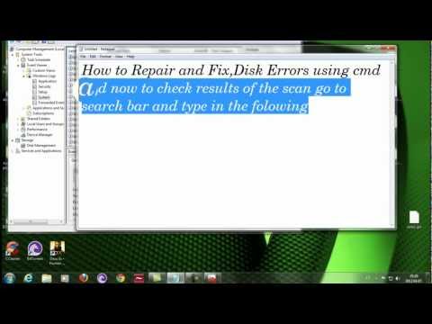 how to repair errors on hard drive