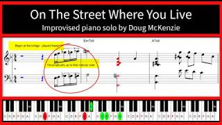 On The Street Where You Live - jazz piano tutorial