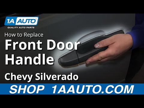 How To Install Replace Outside Front Door Handle 2007-13 Chevy Silverado GMC Sierra