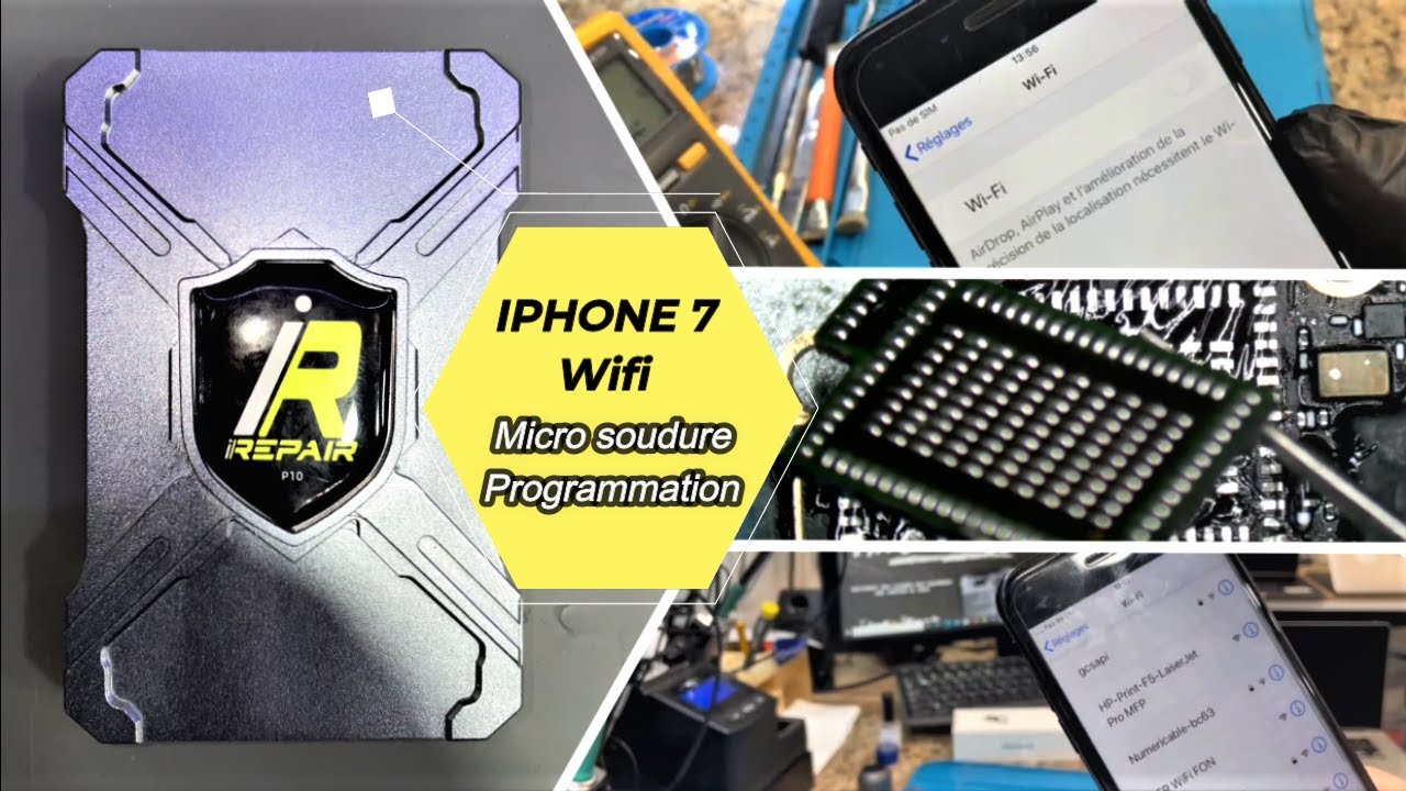 Réparation Wifi IPHONE 7 micro soudure - Repair IPHONE 7 Wifi and Bluetooth Not Working