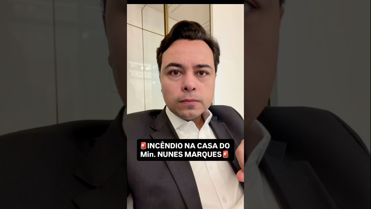 🚨 Vazamento de gás provoca incêndio na casa do presidente do TSE, ministro Nunes Marques