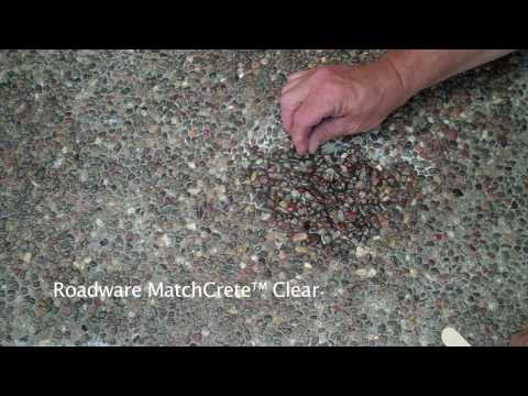 how to patch exposed aggregate concrete