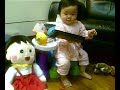 Baby Thalia lao hsu with her table and chair fisher price, Baby Thalia lao hsu with her table and chair fisher price,