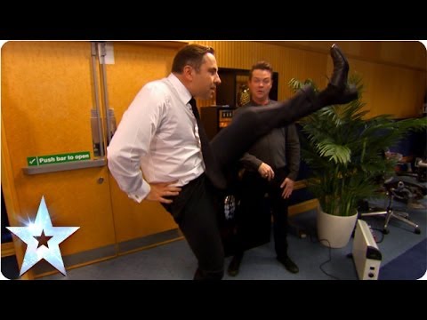 David Walliams shows off his high kicks | Britain's Got More Talent 2014